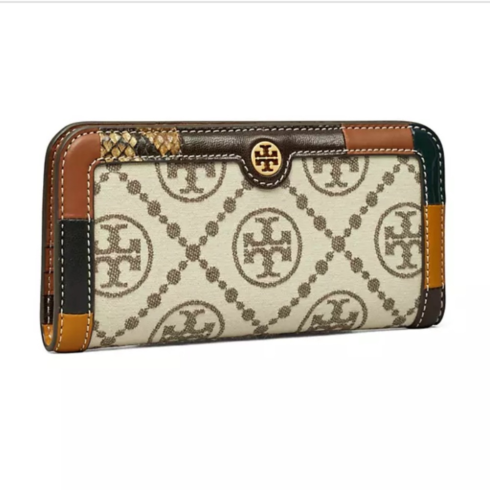 Tory Burch 𝐵𝑜𝘩𝑒𝑚𝑖𝑎𝑚 𝑇 𝑀𝑜𝑛𝑜𝑔𝑟𝑎𝑚 Snap Wallet